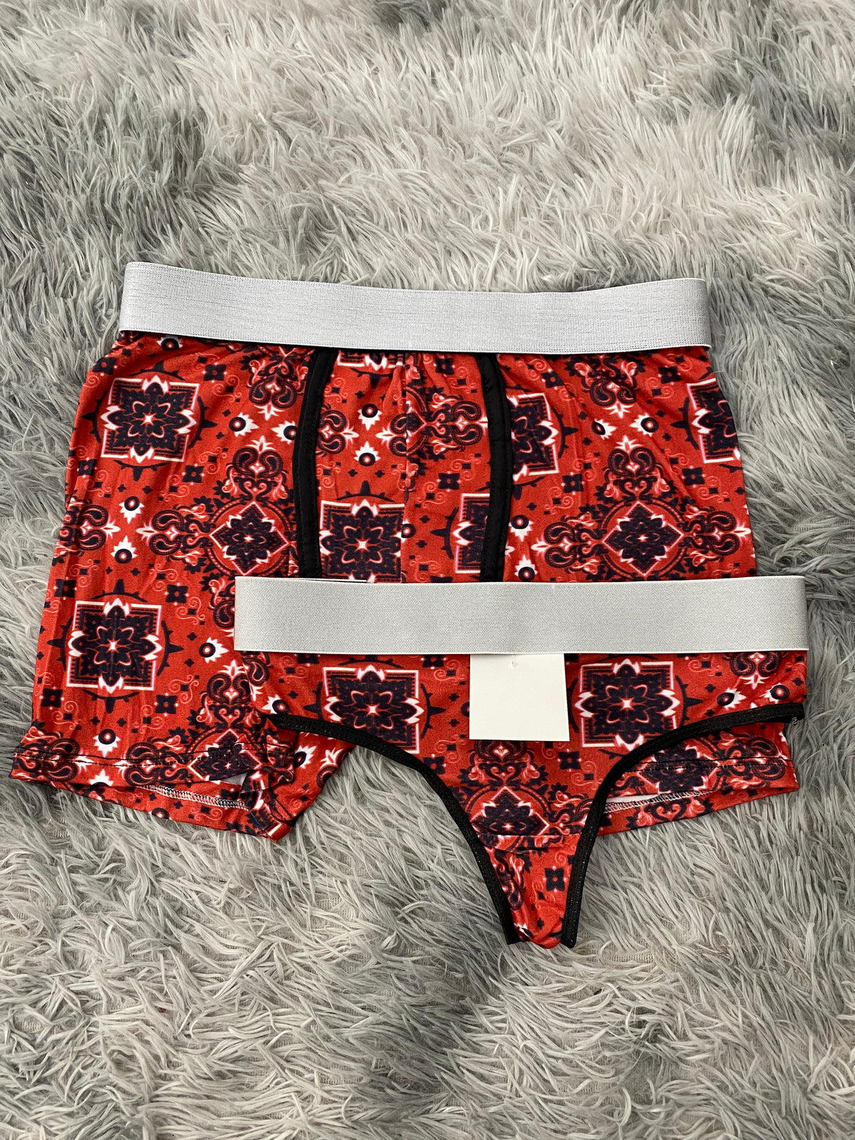 Mandala Red Duo With Thong