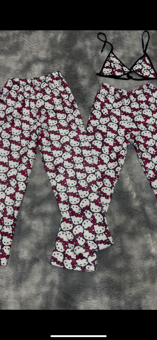 Hello kitty plush pijama duo