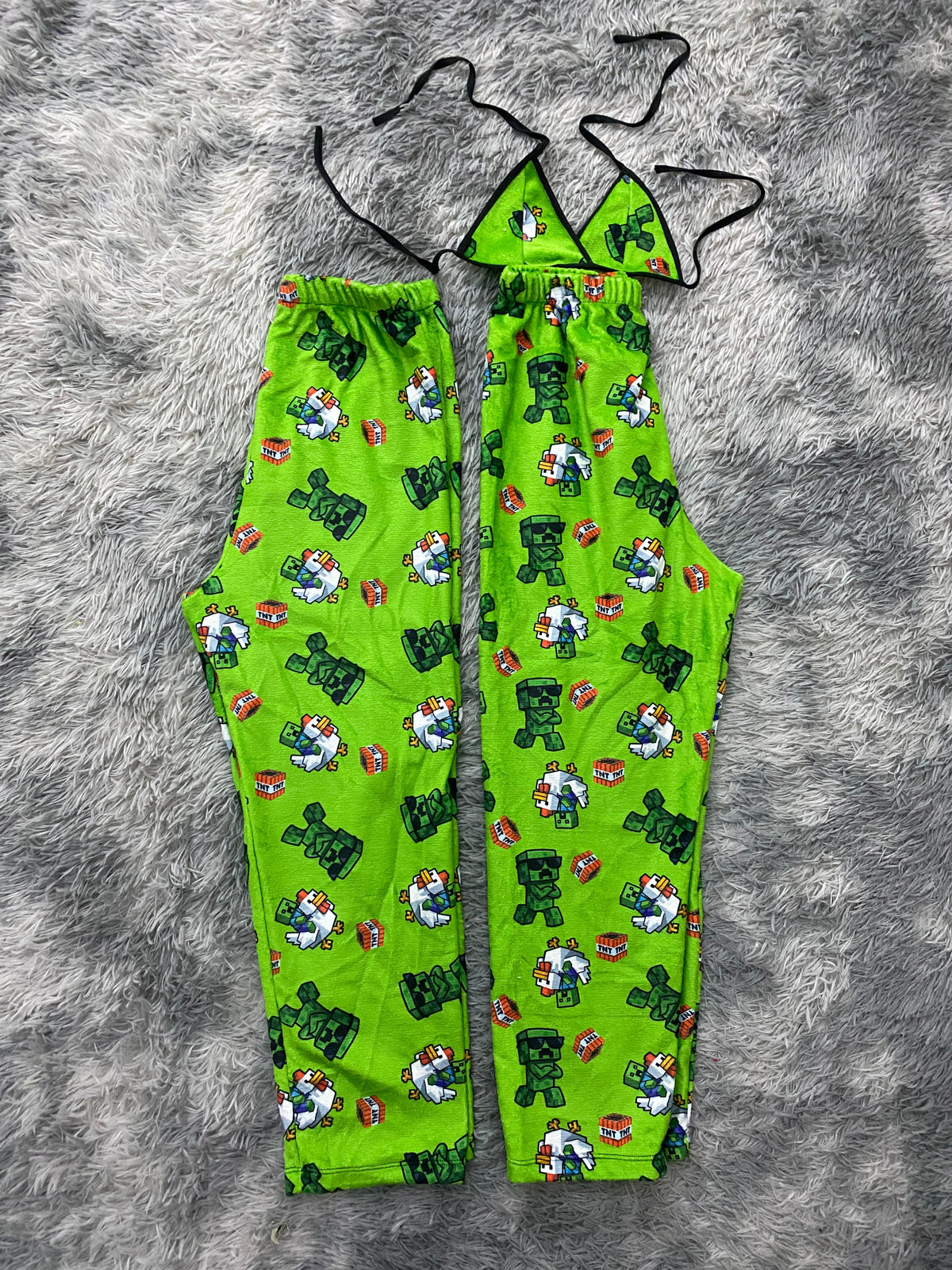 Creeper Hen Matching Plushie PJs