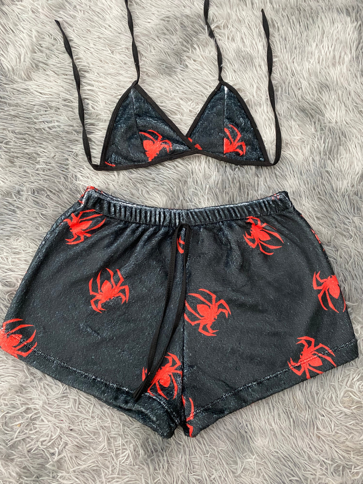 Spiders Red Small Matching Top & Short
