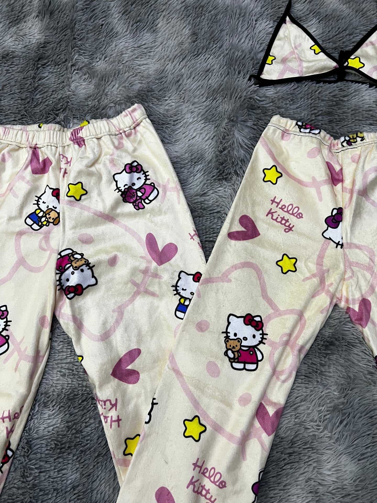 Hello Kitty Yellow Matching Plushie PJs - Fundies