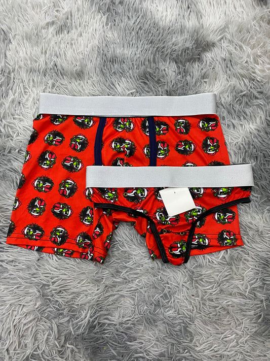 Jack & Grinch Matching Boxer & Thong