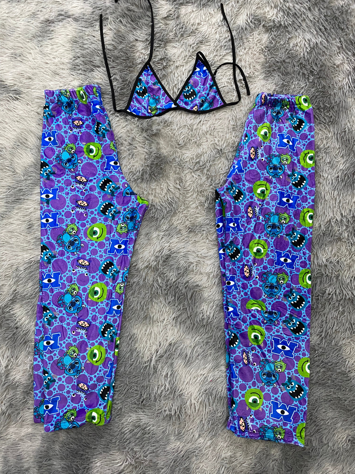 Stitc Monsters Inc Matching Plushie PJs