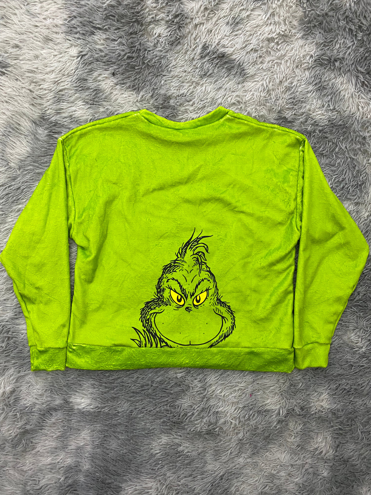 Grinch Face Christmas Sweater