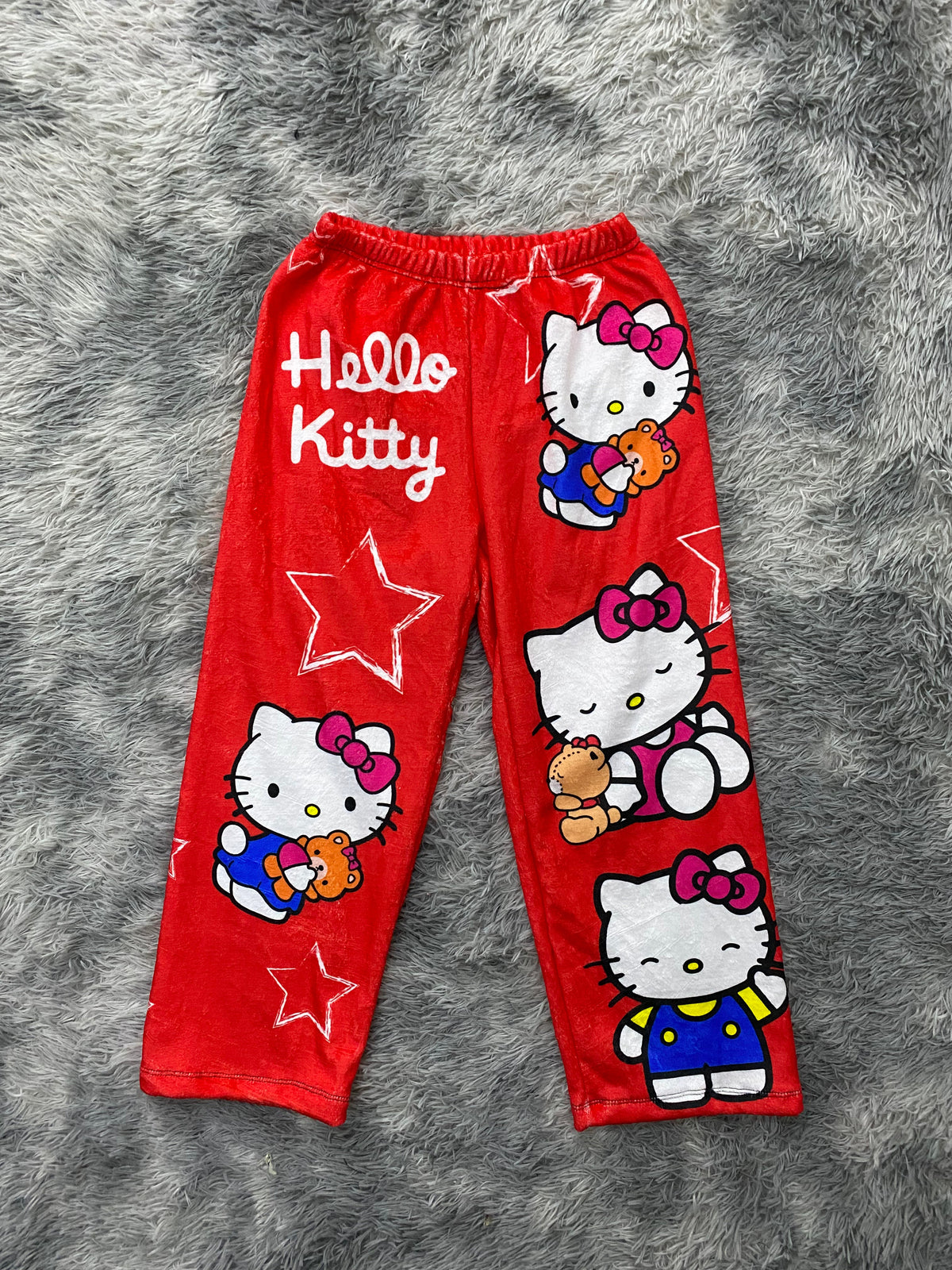 Kitty Teddy & Stars Pajama Pants
