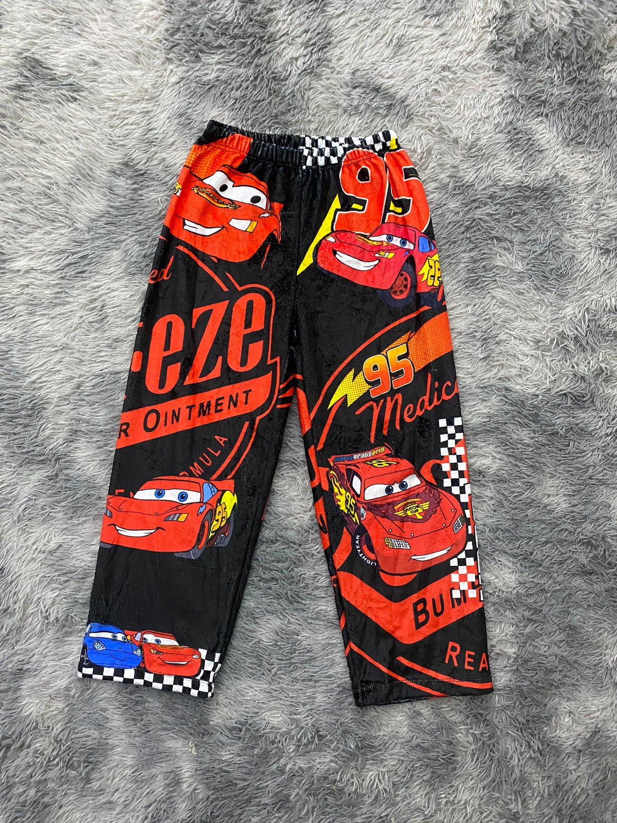 Cars Black Pajama Pants