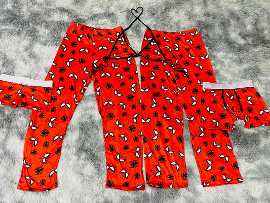Spiderman and Spiderweb Red 5 pcs pajama du
