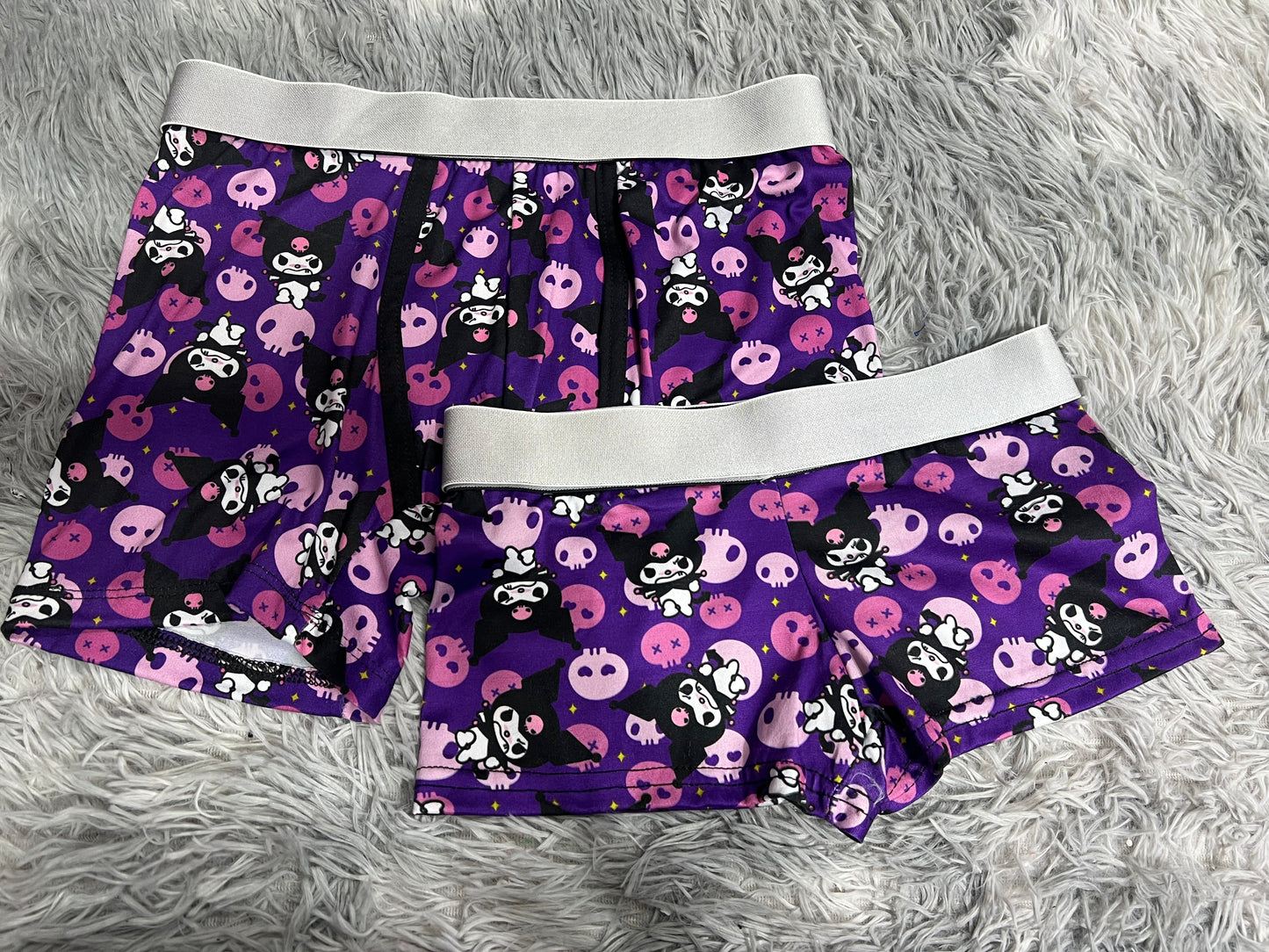 Kuromi purple Boxer/Boxer Matching Set