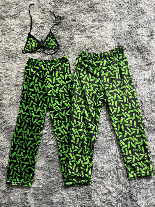 Pickle Rick Matching Plushie PJs - Fundies