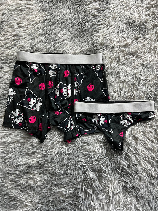 Kuromy Skulls Matching Boxer & Thong