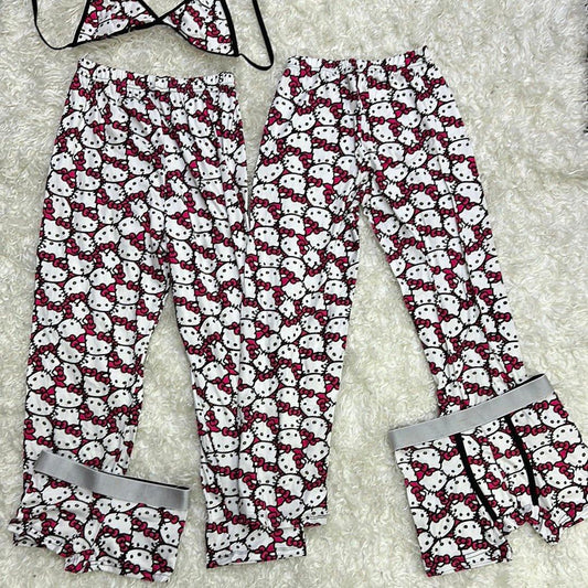 Hello Kitty Faces 5 Piece PJ - Fundies