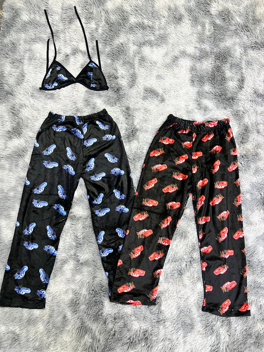 Mcqueen and sally plush pajama duo