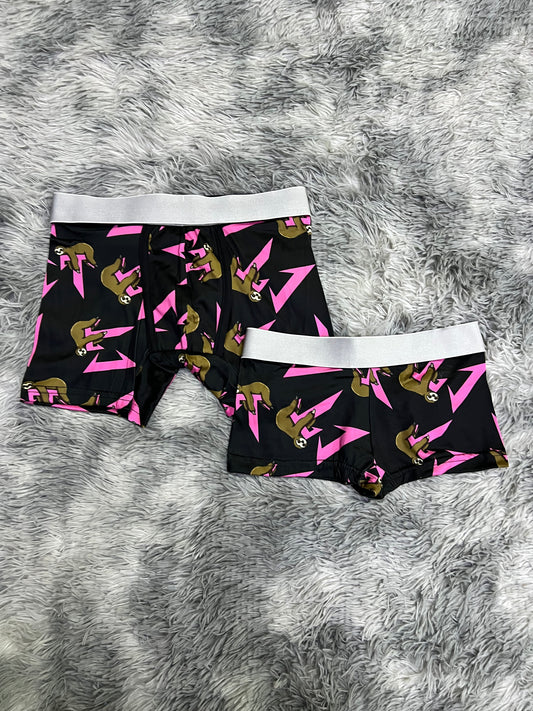 CT black pink couples matching underwear boxer and boxer MIXED SIZES