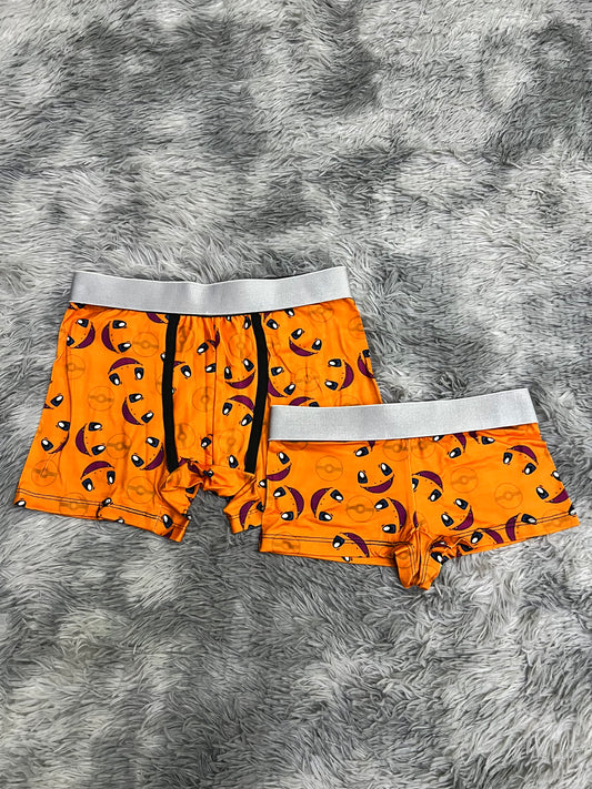 Charmander couples matching underwear boxer and boxer MIXED SIZES