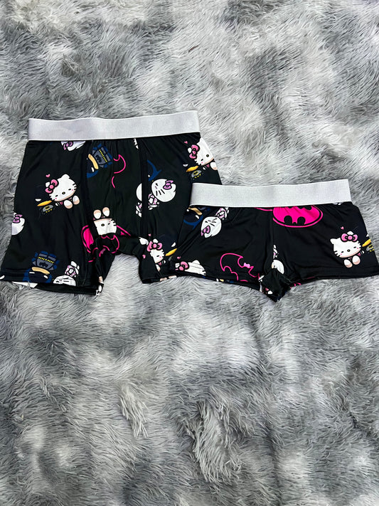 Hello kitty and batman couples matching underwear boxer and boxer MIXED SIZES