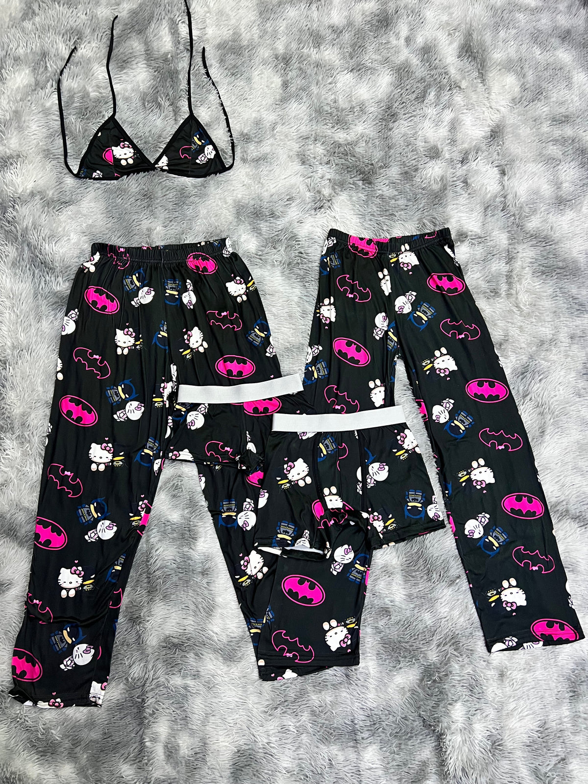 Hello Kitty Batman Black 5 Piece PJ