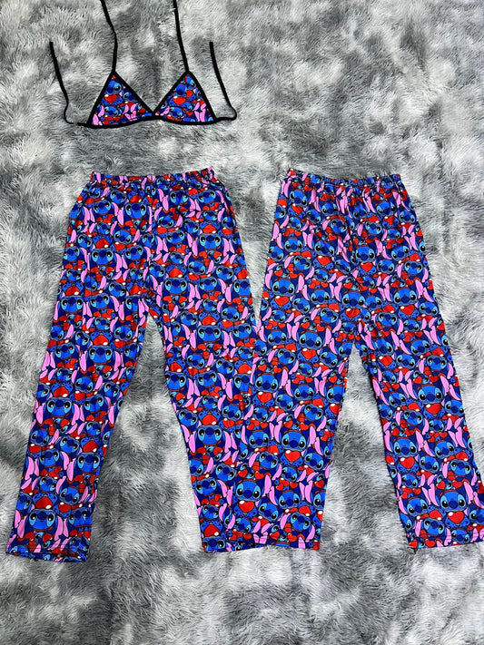 Stitch Heart Matching Plushie PJs - Fundies
