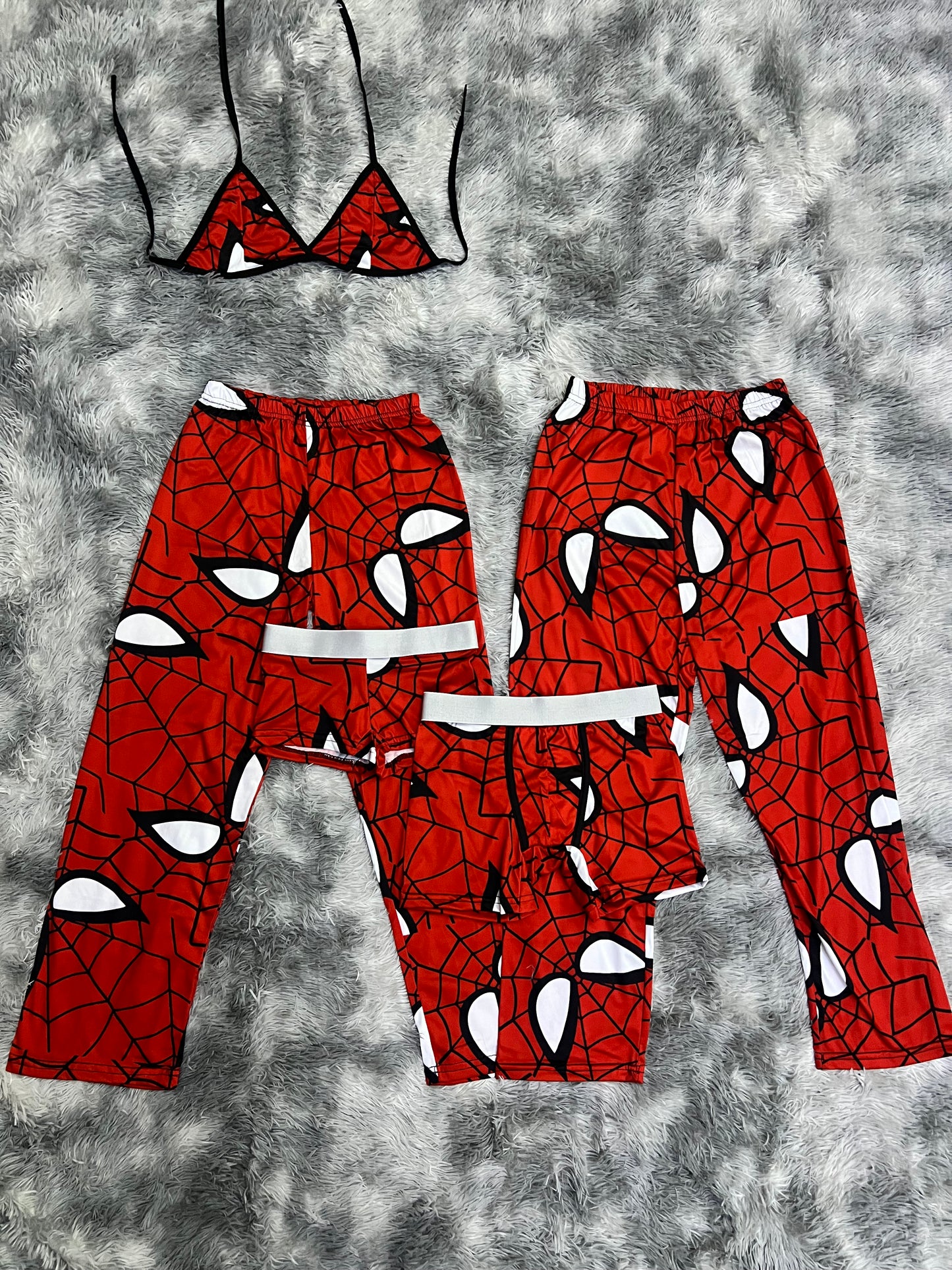 Spiderman face 5 pcs pajama duo