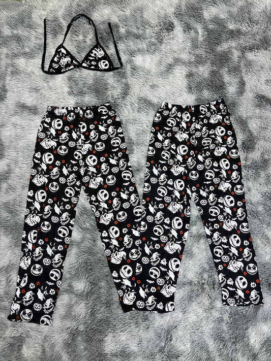 Jack and buggy pajama duo halloween