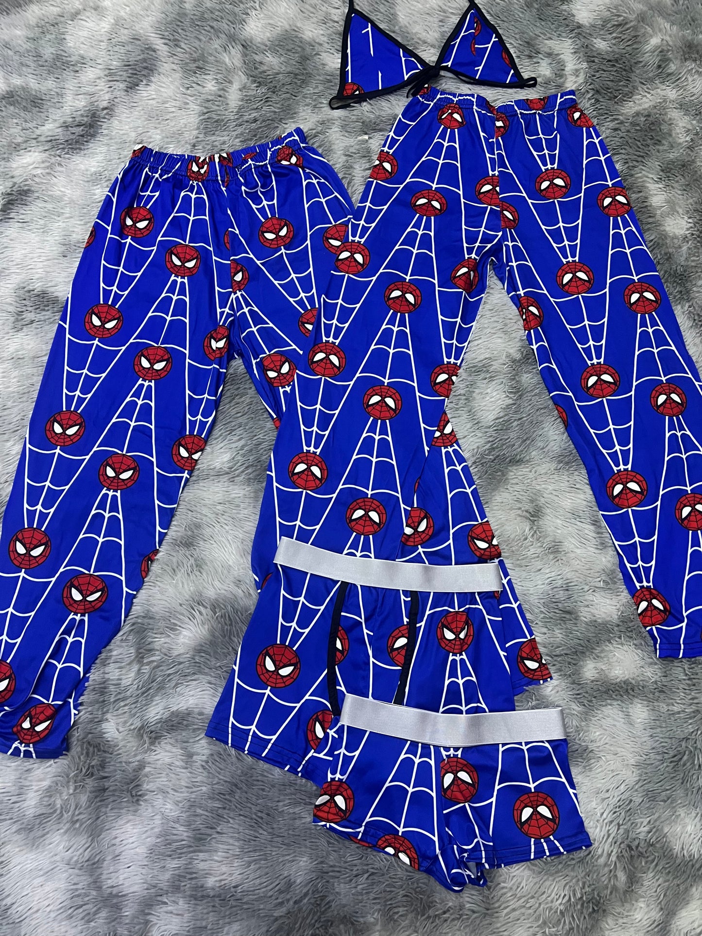 Spiderman spiderweb blue background 5 pcs pajama duo