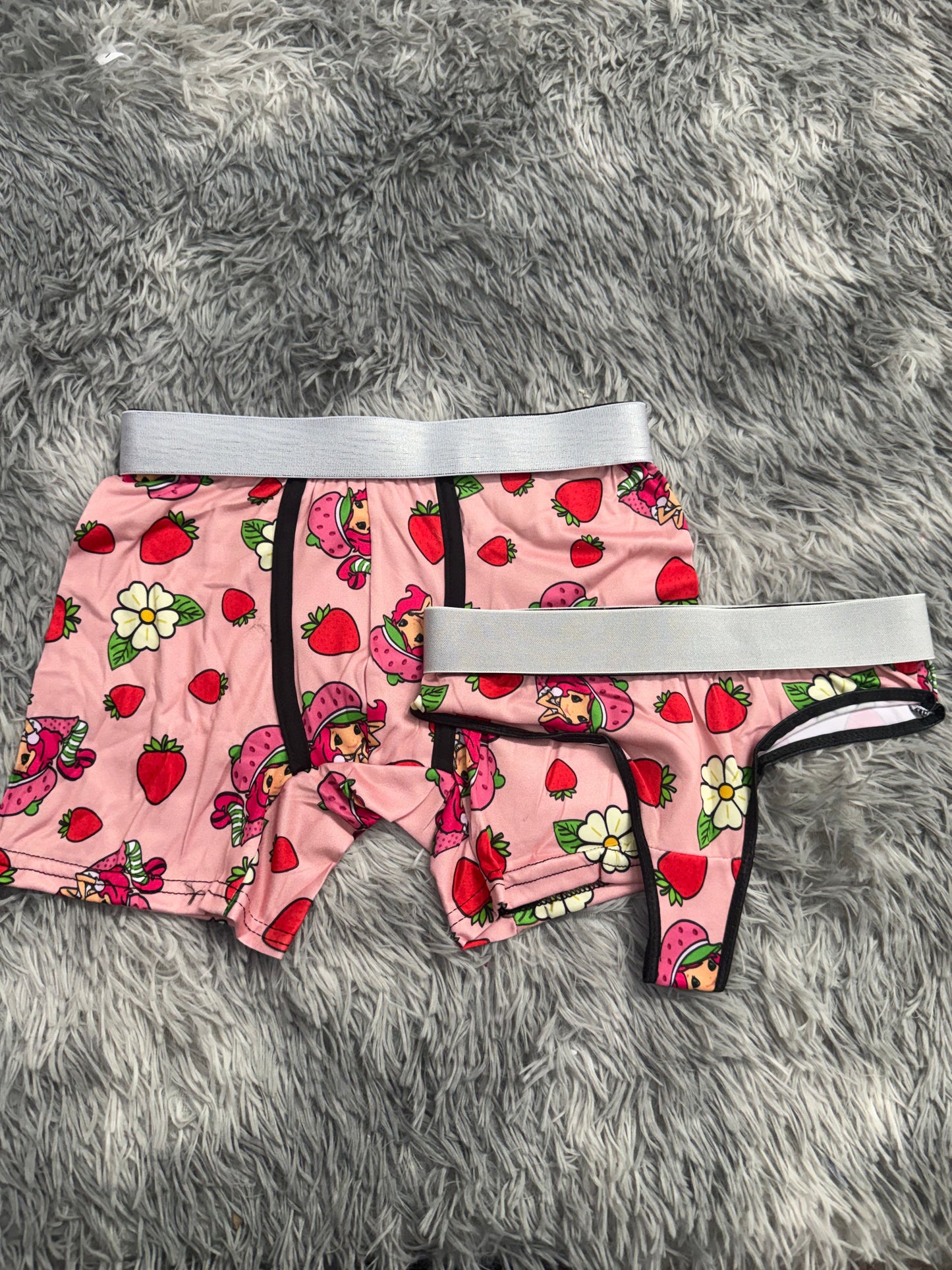 Strawberry Shortcake Matching Boxer & Thong Set