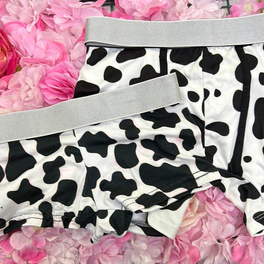 Cow matching couples boxer underwear - Fundies