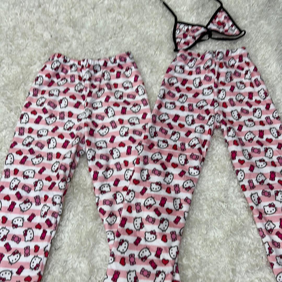 Hello kitty stripped plush pajama duo - Fundies