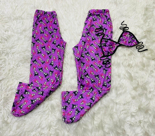 Kuromi purple plush pijama duo - Fundies