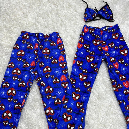 Spiderheart blue plush pajama duo - Fundies